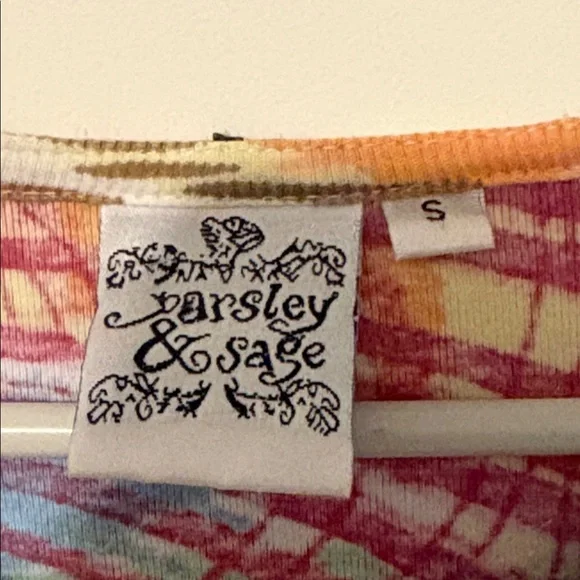 Parsley & Sage Colorful Long Sleeve Women's Top size S - Picture 2 of 6